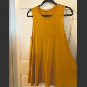 Adrienne Mustard Yellow Tank dress